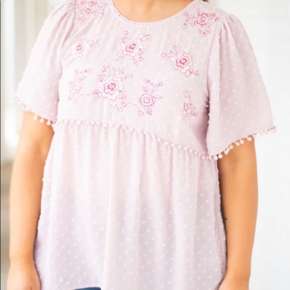 Chic Soul Saved by Love Top, Mauve